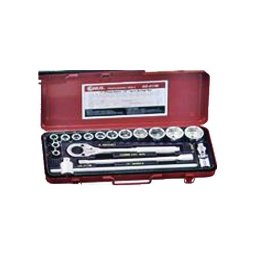 Genius GS-417S 1/2" Drive (3/8"-1-1/4") Socket Wrench Set 17pcs