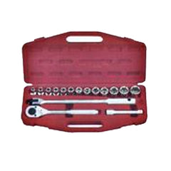 Genius  GS-416M 1/2" Drive (8-27mm) Socket Wrench Set 16pcs