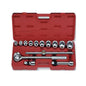 Gestar 99-073Z 3/4" Drive (7/8" - 2") Socket Wrench 21pcs 6pts (Zinc Phosphate)