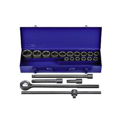 Gestar 99-086Z 3/4" Drive (17-50mm) Socket Wrench 21pcs 6pts