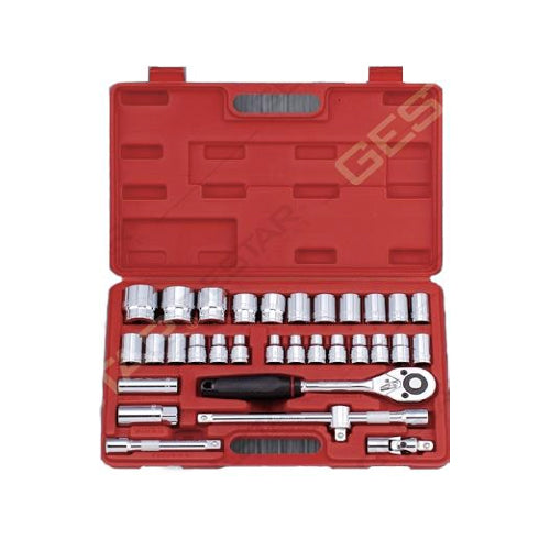 Gestar 299-023 1/2" Drive (8-32mm) Socket Wrench 32pcs 6pts and 12pts | UT by KHM Megatools Corp.