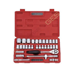 Gestar 299-023 1/2" Drive (8-32mm) Socket Wrench 32pcs 6pts and 12pts