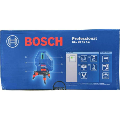 Bosch GLL 50-15 XG Line Laser Level [5x Lines] with Plumb Points (15 meters) | Bosch by KHM Megatools Corp.