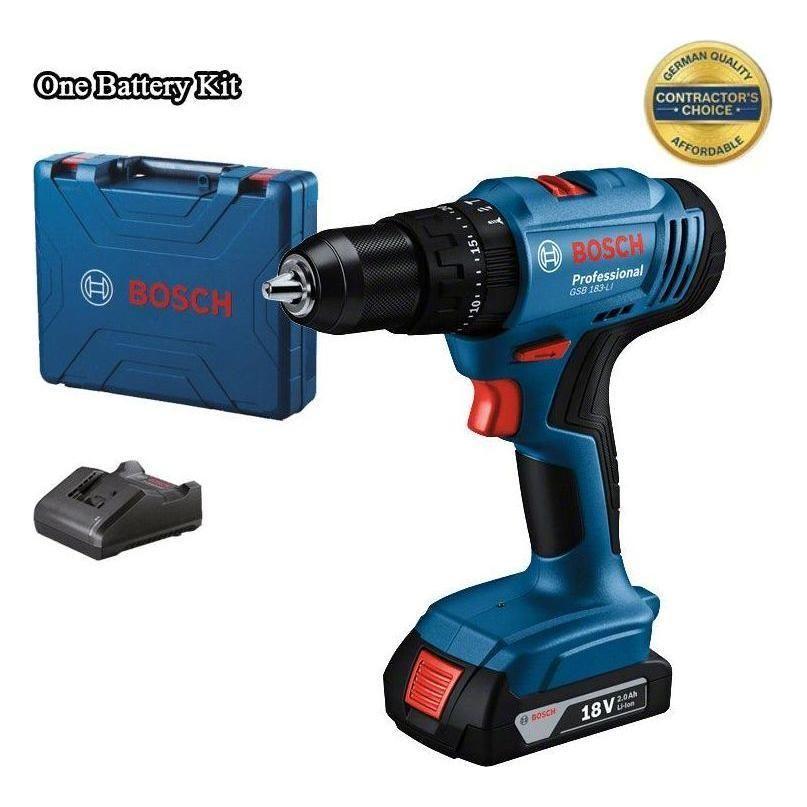 Bosch GSB 183 Cordless Impact Hammer Drill / Driver 3/8" (10mm) 18V [Contractor's Choice] - KHM Megatools Corp. Main image