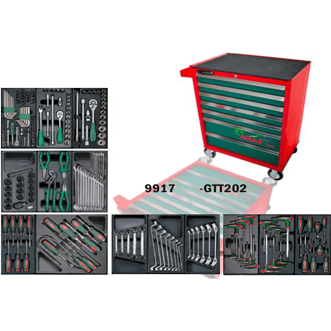 Hans GTT-202 Automotive Tools With Cabinet (202 pcs) - KHM Megatools Corp. Main image