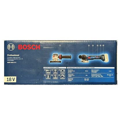 Bosch GWS 18V-11 S Cordless Angle Grinder 4" (Bare) | Bosch by KHM Megatools Corp.
