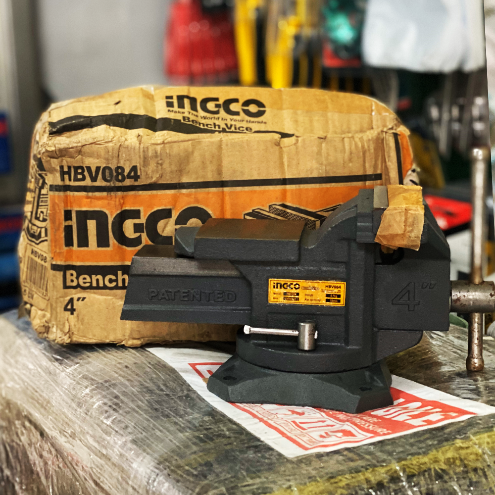 Ingco HBV084 Swivel Bench Vise with Anvil (Damaged Box) | Discounts by KHM Megatools Corp.