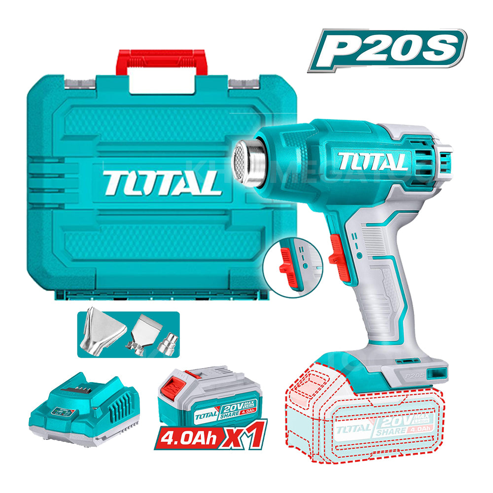 Total TBLI20025 Cordless Heat Gun 20V