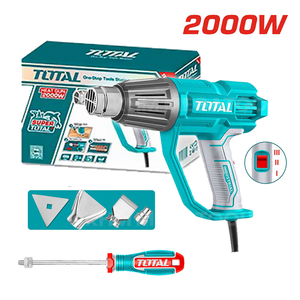 Total TB20078 3 Temperature Setting Heat Gun 2000W