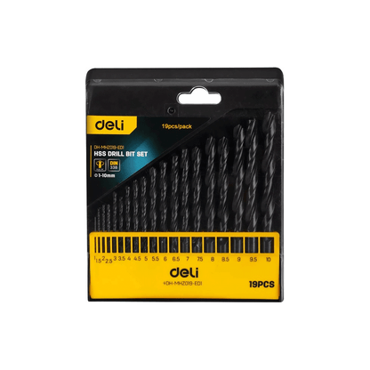 Deli EDHMHZ013ED1-019ED1 HSS Drill Set | Deli by KHM Megatools Corp.
