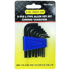 S-Ks 8pcs. HW-6308A(S) Short Arm Allen Wrench Set 11/16-1/4" | SKS by KHM Megatools Corp.