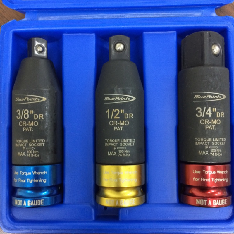 Blue Point BLPTSIM12S Torque Limiting Impact Sockets | Blue Point by KHM Megatools Corp.