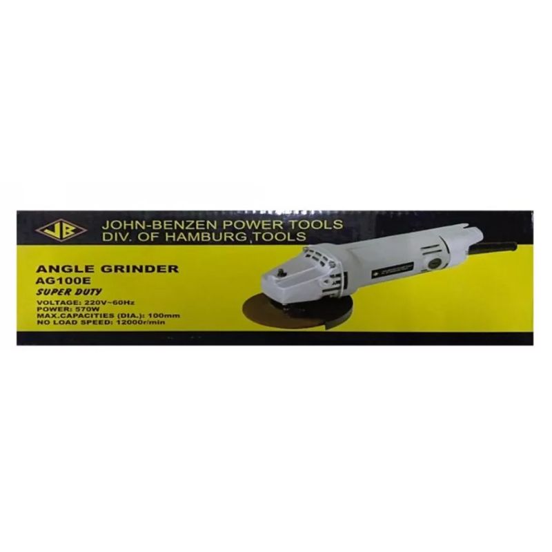 John Benzen AG100E Angle Grinder 100mm (4")
