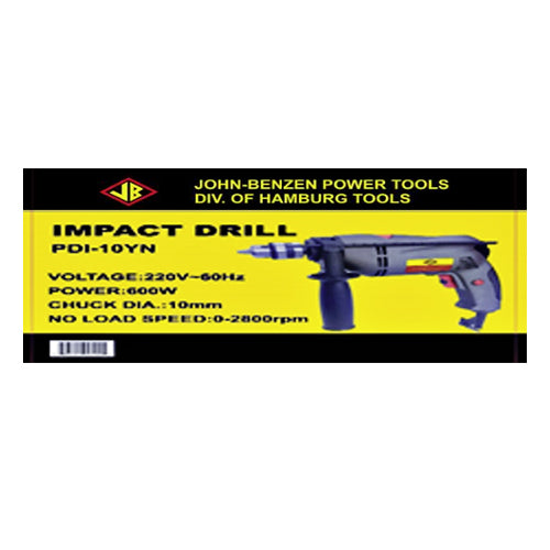 John Benzen PDI-10YN Impact Drill/Hammer Drill 10mm (3/8") 600W | UT by KHM Megatools Corp.