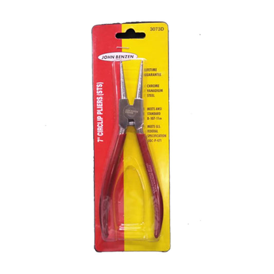 John Benzen 3073D Circlip Plier External Straight 7" | UT by KHM Megatools Corp.