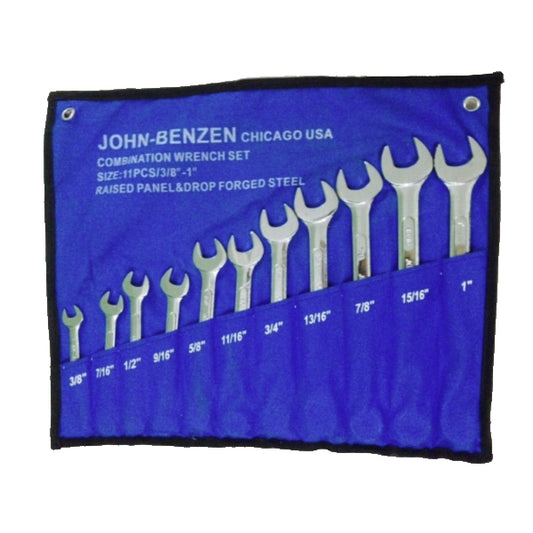 John Benzen Combination Wrench Set  3/8" - 1" (11pcs) | John Benzen by KHM Megatools Corp.