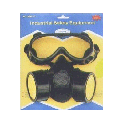 John Benzen 2GM22Black Double Respirator (W/ Goggles)