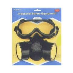 John Benzen 2GM22Black Double Respirator (W/ Goggles)