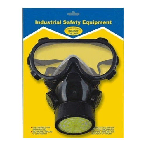 John Benzen 2GM2Black Single Respirator (W/ Goggles)