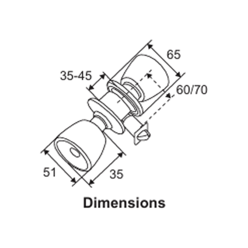 Herks Knobset Cyndrical Type | Firefly by KHM Megatools Corp.