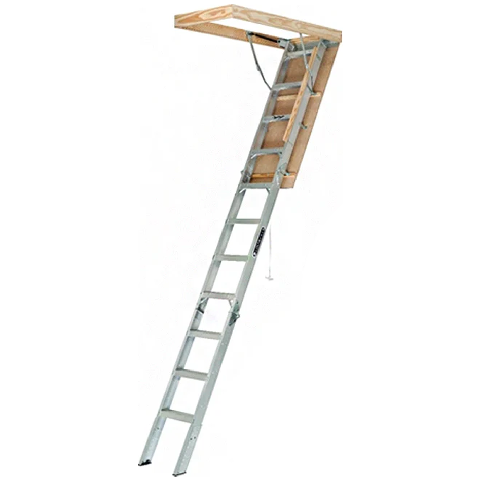 Louisville AL2240MG Aluminum Attic Ladder "Elite" 375Lbs. 22" (AA2240MG) | Louisville by KHM Megatools Corp.