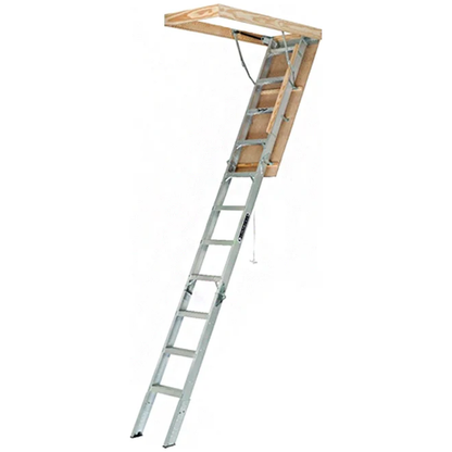 Louisville AL2540MG Aluminum Attic Ladder "Elite" 375Lbs. 25" (AA2540MG ) | Louisville by KHM Megatools Corp.
