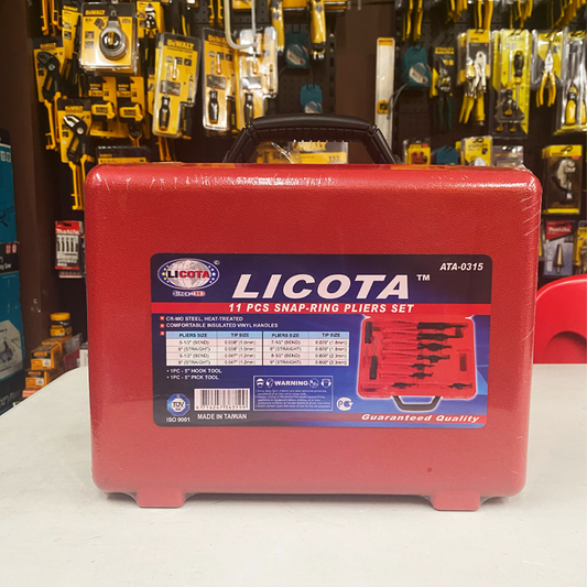 Licota ATA-0315 11pcs Snap Ring Plier Set (Order Cancel) | Discounts by KHM Megatools Corp.