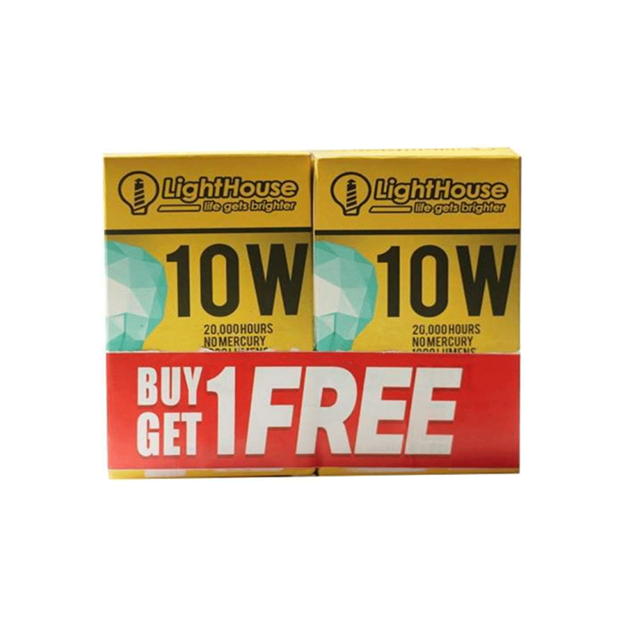 Lighthouse LED Bulb E27 Warm White (Premium) Buy1Get1 – KHM Megatools Corp.