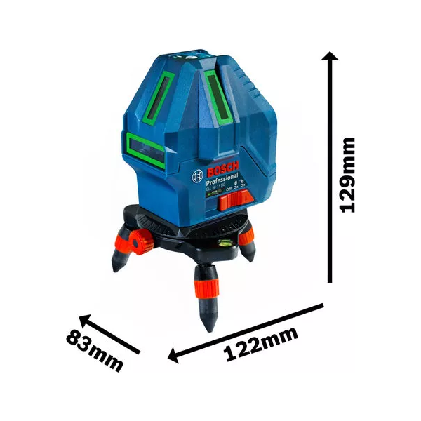 Bosch GLL 50-15 XG Line Laser Level [5x Lines] with Plumb Points (50 meters)