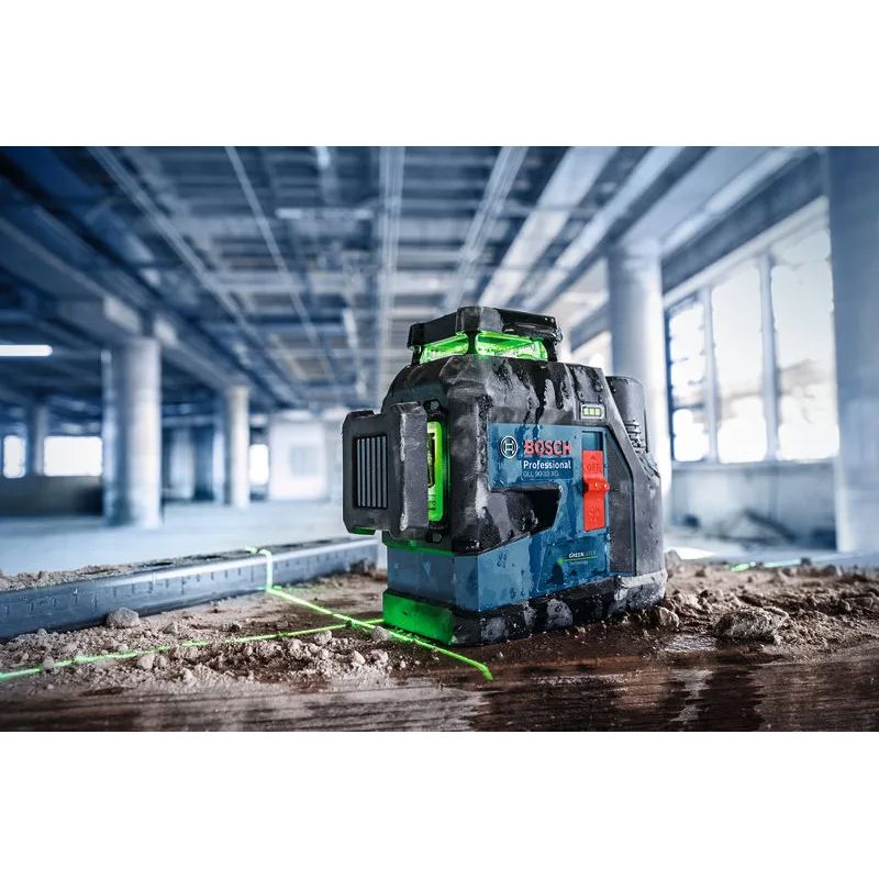 Bosch GLL 90-33 CG(XG) Professional Line Laser (Green), 3x 360°(Bare)
