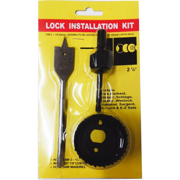 S-Ks 3pcs Door Lock Installation Kit (LOCK-22) | KHM Megatools Corp.