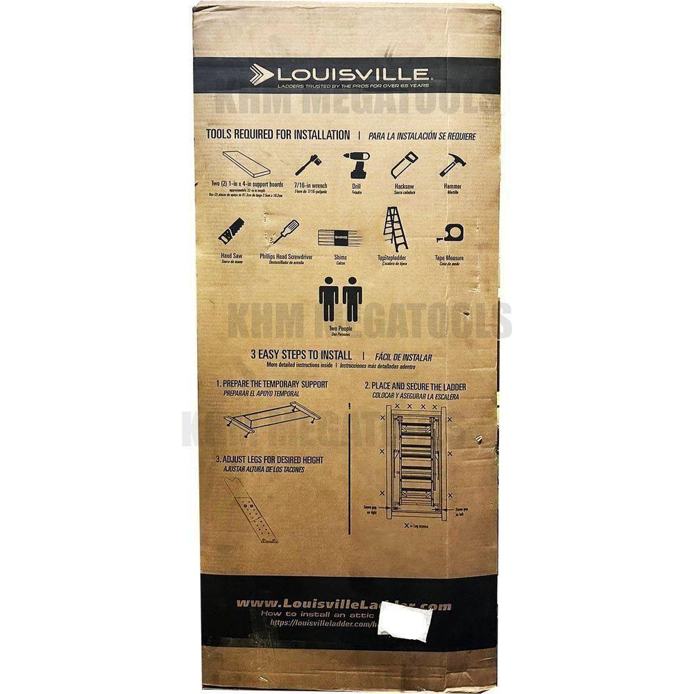 Louisville AA2210 Aluminum Attic Ladder "ELITE" 375 lbs - KHM Megatools Corp.