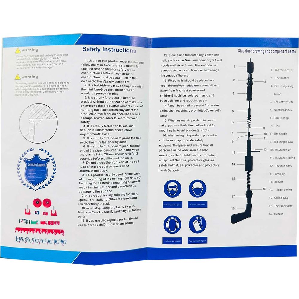 Mailtank SH-109 Concrete Nail Gun / Nailer (SH109)