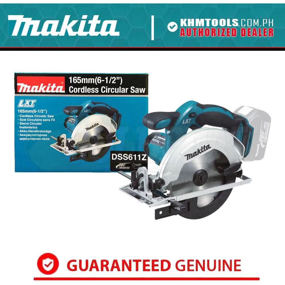 Makita DSS611Z 18V Cordless Circular Saw LXT Series Bare KHM Megatools Corp