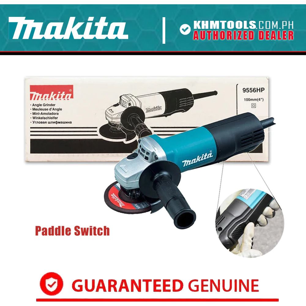 Makita 9556HP Angle Grinder (Paddle Switch) 840W | Makita by KHM Megatools Corp.