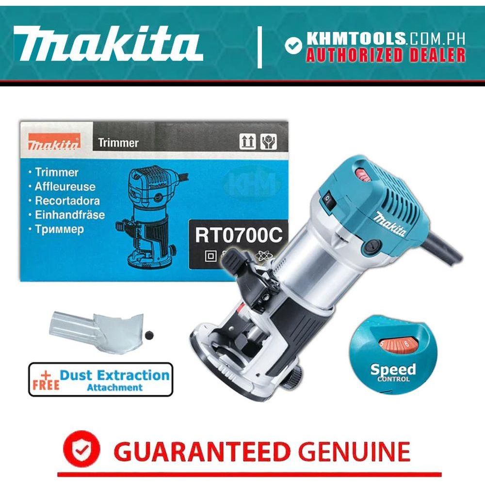 Makita RT0700C Palm Router 1/4" (Variable Speed) 710W | Makita by KHM Megatools Corp.