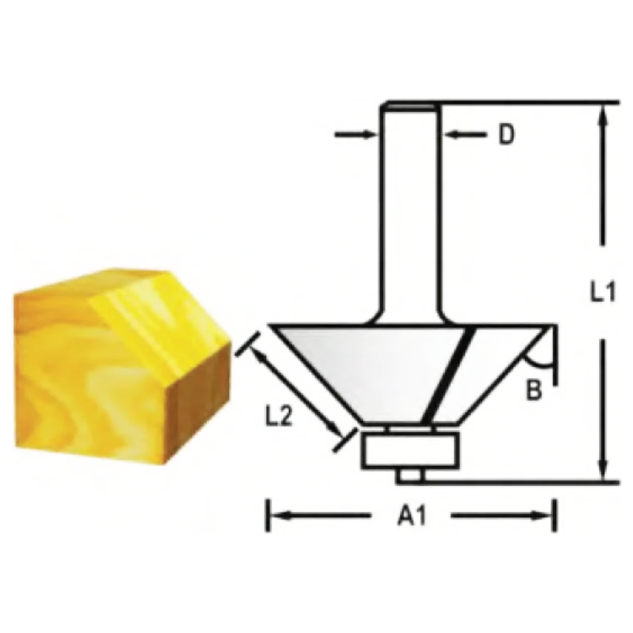 Makita 733244-4A HSS Chamfering Router Bit | Makita by KHM Megatools Corp.