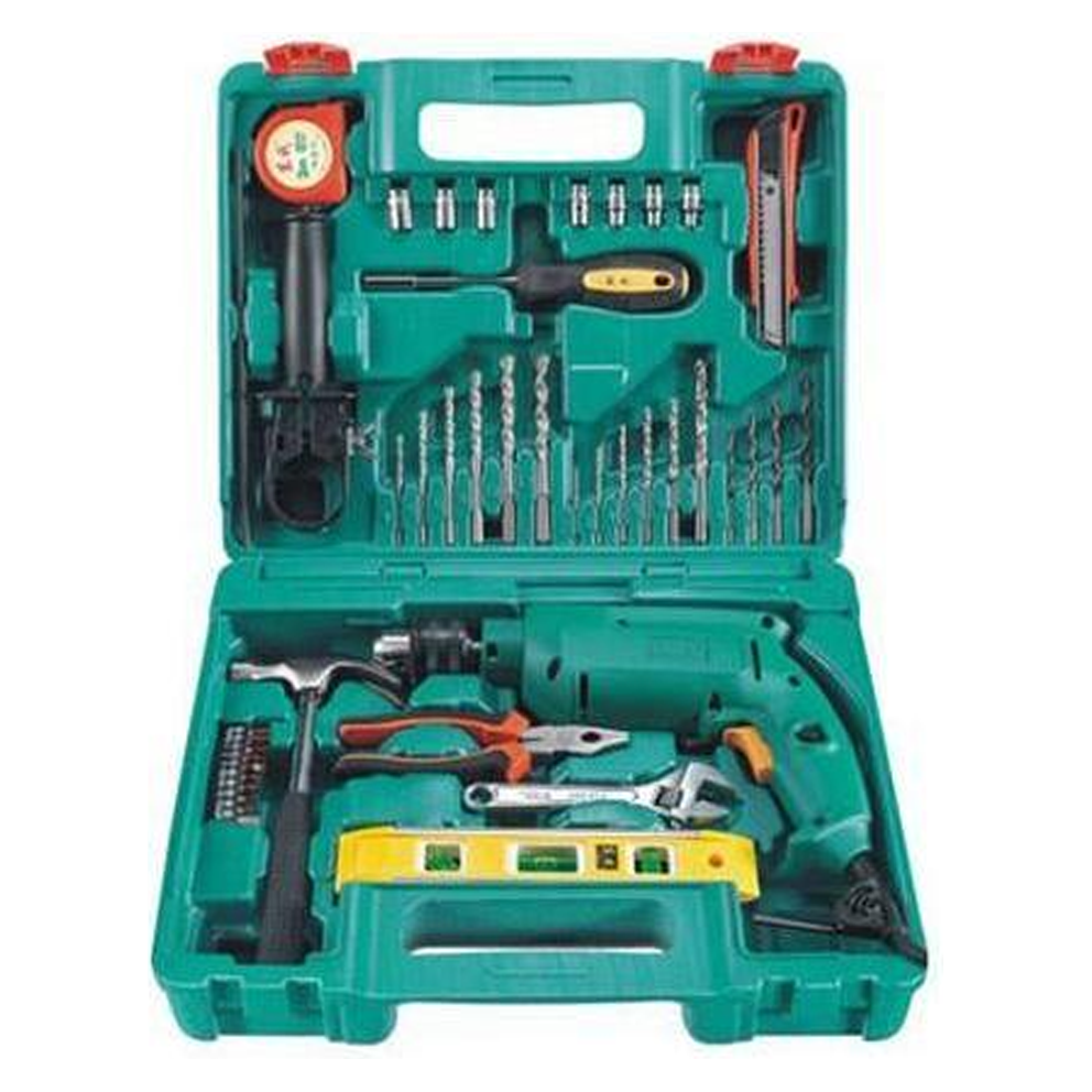 DZA AZJ04-13 Hammer Drill with Hand Tools Set 13mm 500W | DZA by KHM Megatools Corp. Main image