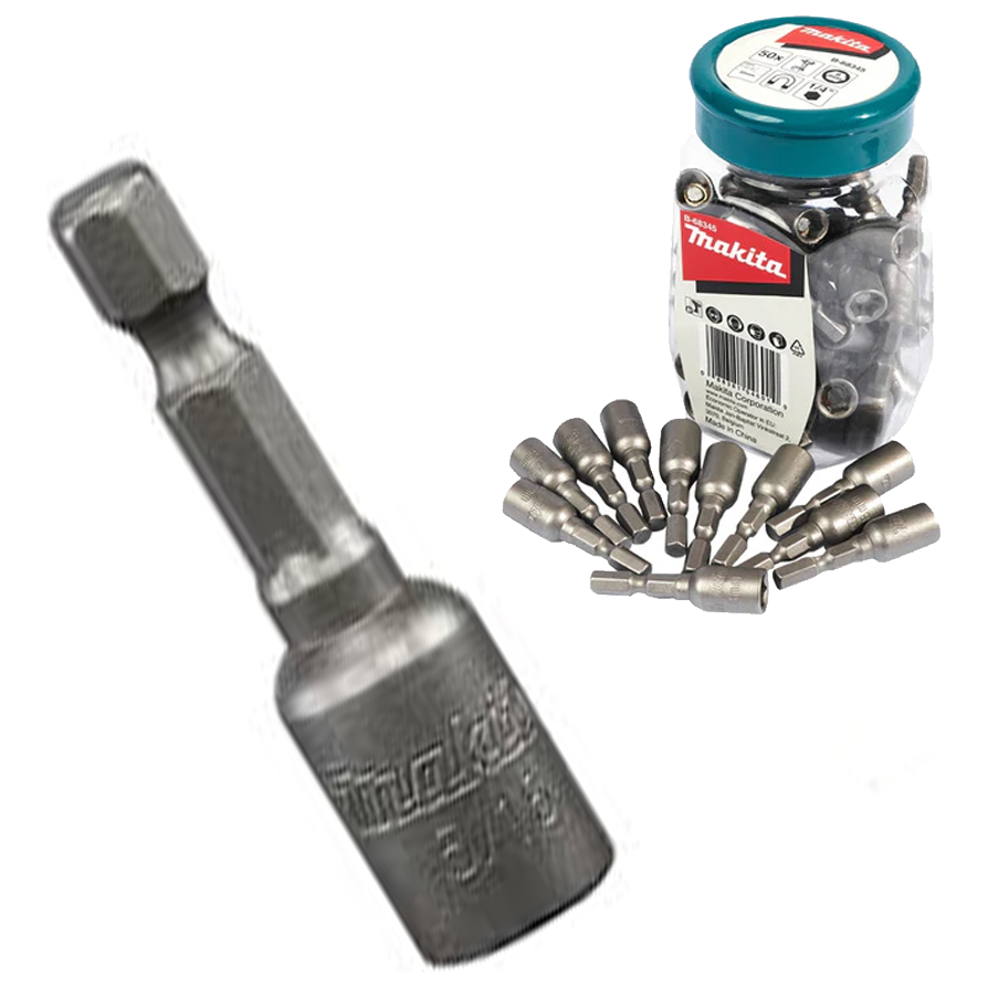 Makita B-68345 8mm Nut Setter 1/4" Hex 50Pcs (NZ) | Makita by KHM Megatools Corp.