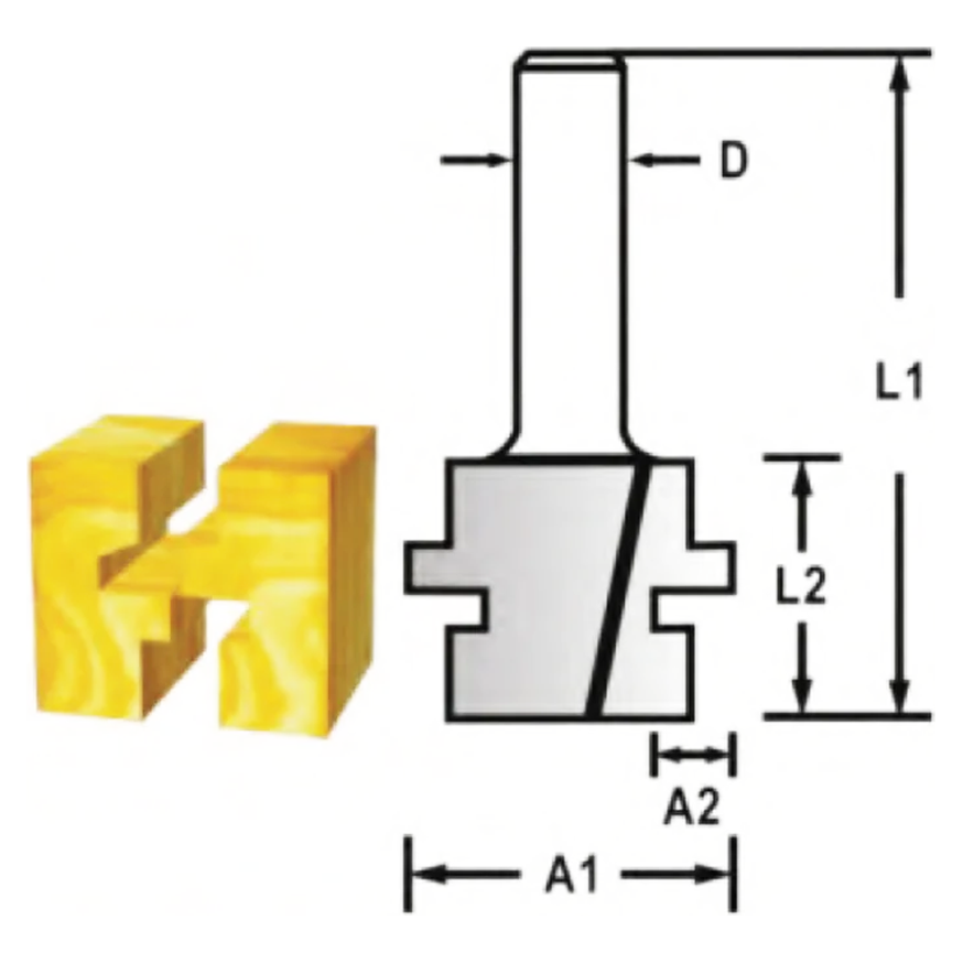 Makita RBIT 532411 TCT Tongue and Groove Router Bit 1/2" | Makita by KHM Megatools Corp.