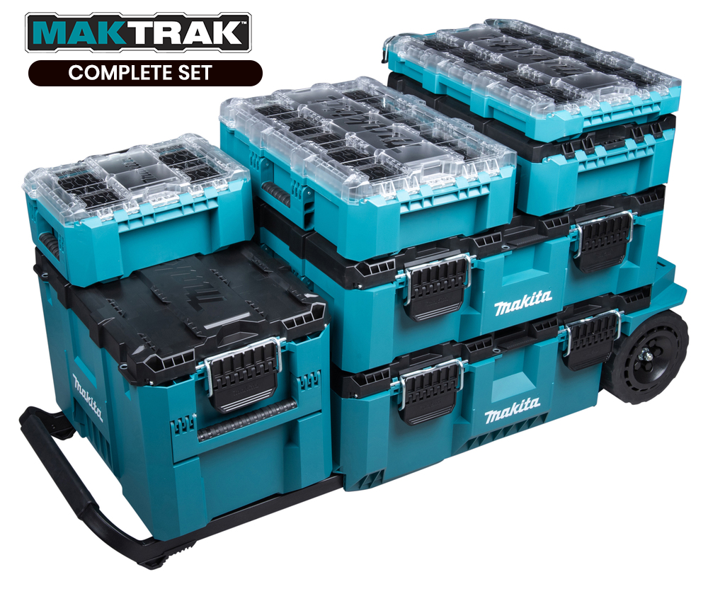 Makita MAKTRAK Complete Set Modular Tool Box System