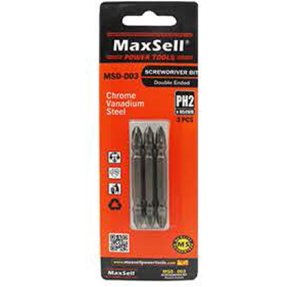 Maxsell MSD-003 Screw Driver Bit Set 3Pcs | MaxSell by KHM Megatools Corp.