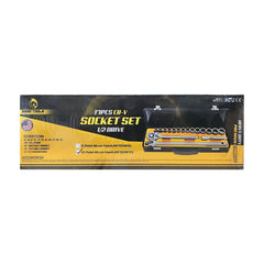 Megatools M17SSMF12 Socket Wrench Set 17pcs 1/2" Drive 12pts (Mirror Finish) | Mega Tools by KHM Megatools Corp.