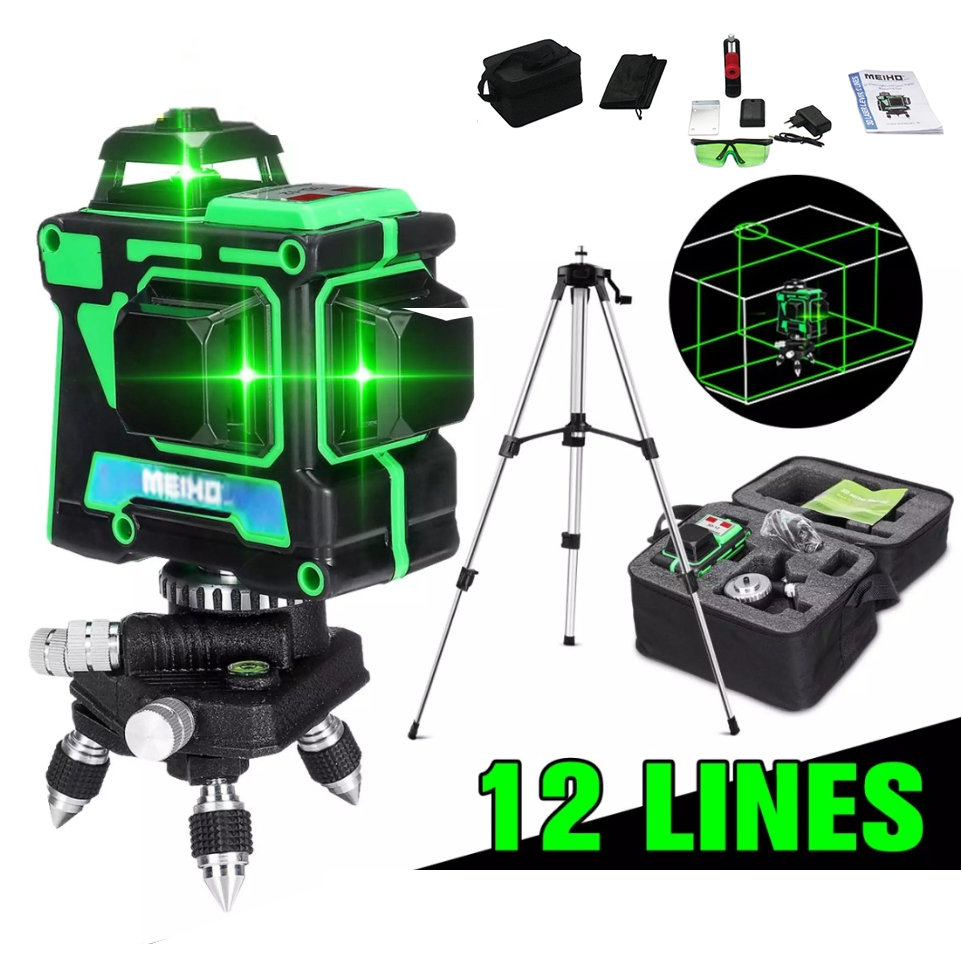 Meiho 12-Line Green Laser Line Level (40M) | Meiho by KHM Megatools Corp.