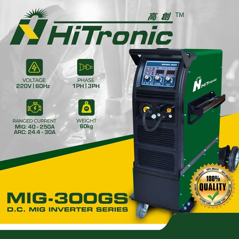 Hitronic MIG 300GS DC Inverter Welding Machine (2in1 ARC/MIG) - KHM Megatools Corp.
