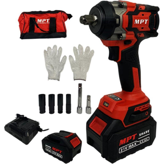 MPT MPIW21600.K01 Brushless Cordless Impact Wrench 1/2" Drive 600nm 21V [Kit] | MPT by KHM Megatools Corp.
