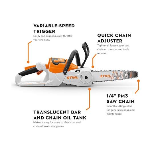 Stihl MSA 70 36V Cordless Chainsaw 12" [AK] (Kit) | Stihl by KHM Megatools Corp.