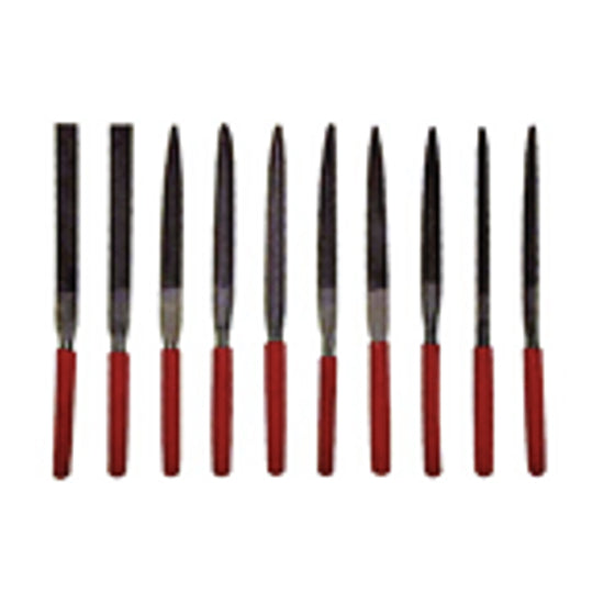 Indestro Needle File Set 10pcs (Dipped Plastic Handle)
