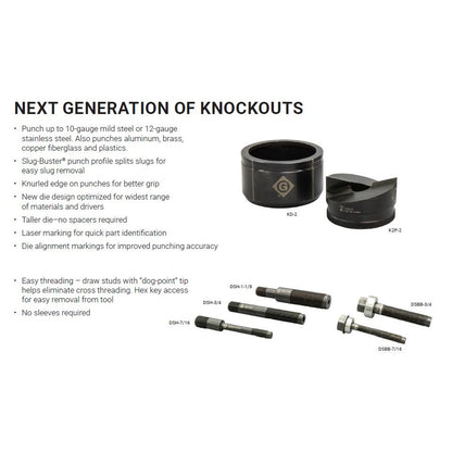 Greenlee KD Knockout Punch Die (Slug-Buster®) | Greenlee by KHM Megatools Corp.