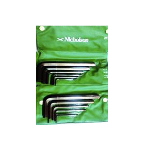 Nicholson Allen Key Wrench Set (Inches)
